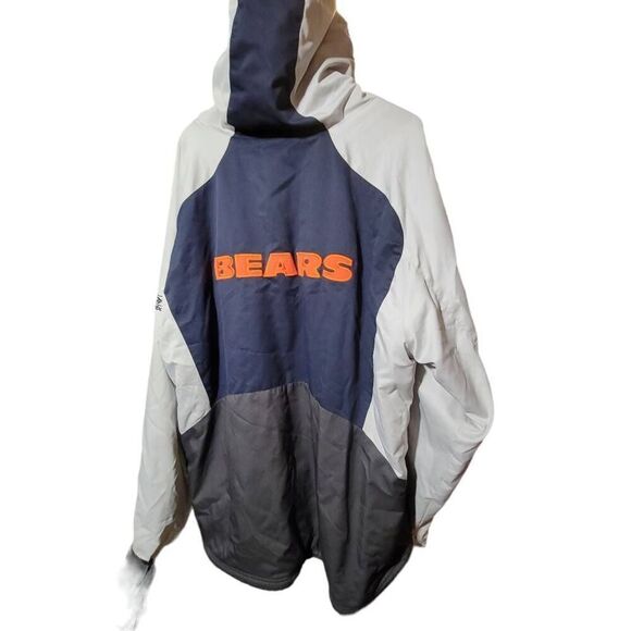 NWOT Chicago Bears Reebok NFL Team Apparel Mid Weight Full Zip Jacket 2XL Vintag - Picture 2 of 5